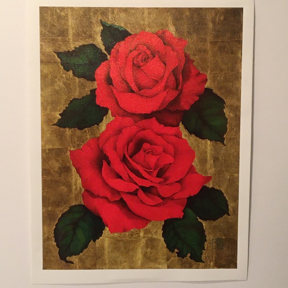 ROSES OF GOLD Giclee small print